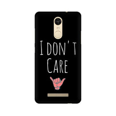 I Don't Care Mobile Cover For Xiaomi Redmi Note 3