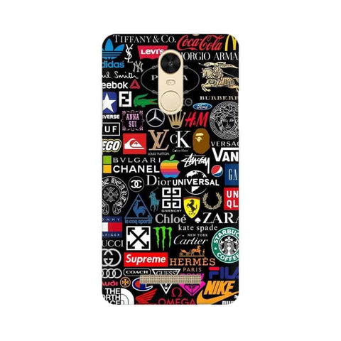 Brands Logo's Mobile Cover For Xiaomi Redmi Note 3