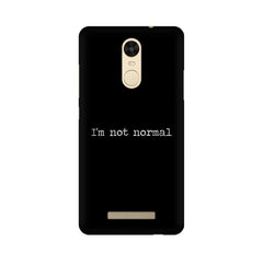 I'm not Normal Mobile Cover For Xiaomi Redmi Note 3