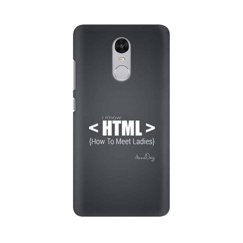 HTML Mobile Cover For Xiaomi Redmi Note 4X