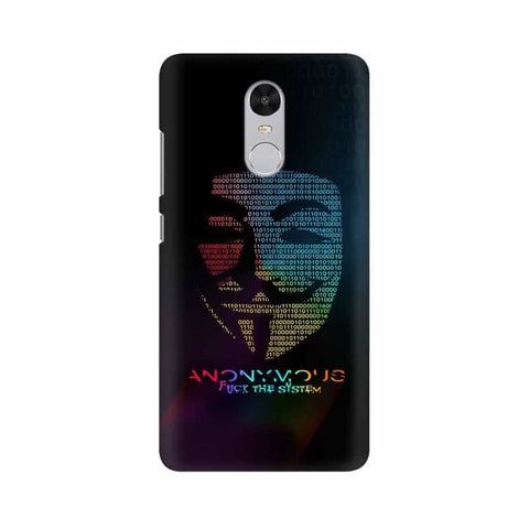 Anon Hackers Mobile Cover For Xiaomi Redmi Note 4X