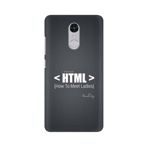 HTML Mobile Cover For Xiaomi Redmi Note 4