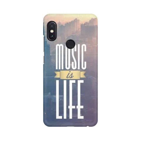 Music is Life Mobile Cover For Xiaomi Redmi Note 5 Pro