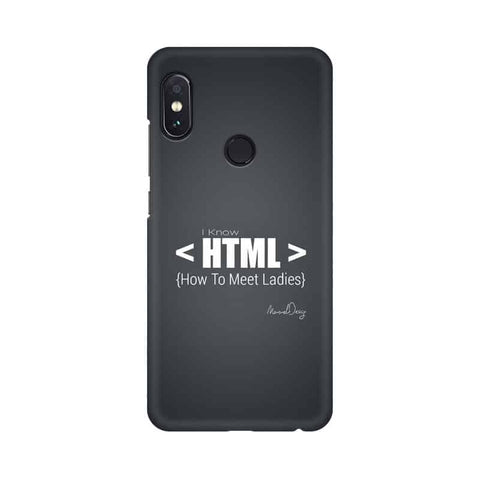 HTML Mobile Cover For Xiaomi Redmi Note 5 Pro
