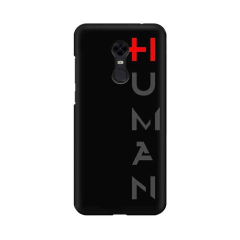 Human Mobile Cover For Xiaomi Redmi Note 5