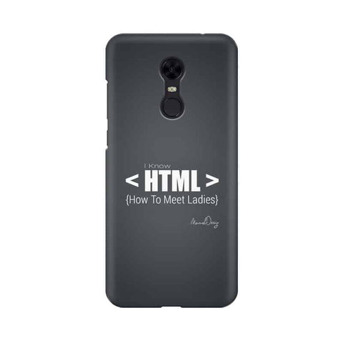 HTML Mobile Cover For Xiaomi Redmi Note 5