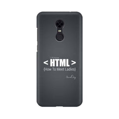 HTML Mobile Cover For Xiaomi Redmi Note 5