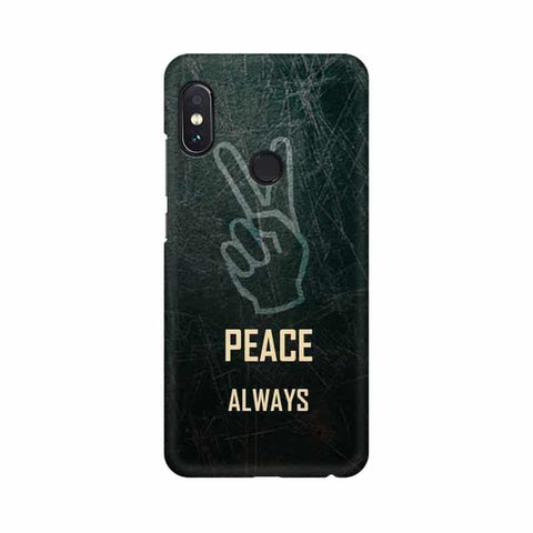 Always Peace Mobile Cover For Xiaomi Redmi Note 6 Pro