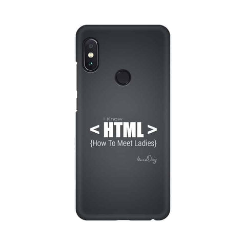 HTML Mobile Cover For Xiaomi Redmi Note 6 Pro