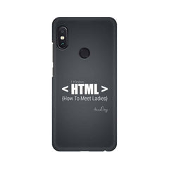 HTML Mobile Cover For Xiaomi Redmi Note 6 Pro