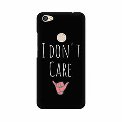I Don't Care Mobile Cover For Xiaomi Redmi Y1