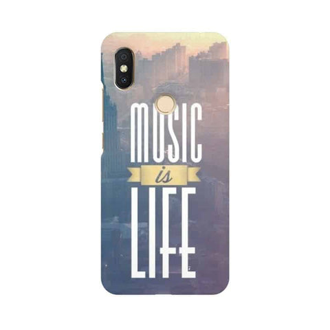 Music is Life Mobile Cover For Xiaomi Redmi Y2